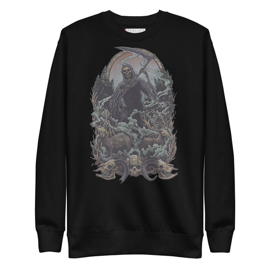The Death Angel Grim Reaper Unisex Premium Sweatshirt