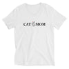 Cat Mom Unisex Short Sleeve V-Neck T-Shirt