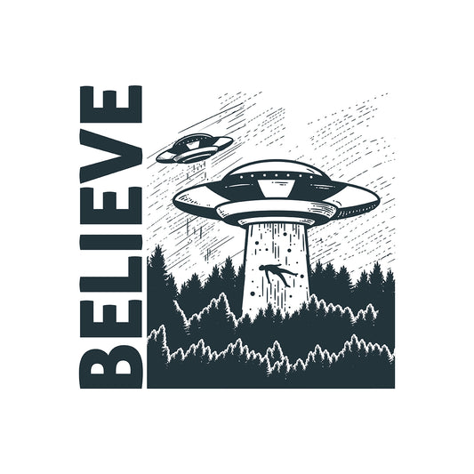Believe Alien UFO Unisex Premium Sweatshirt