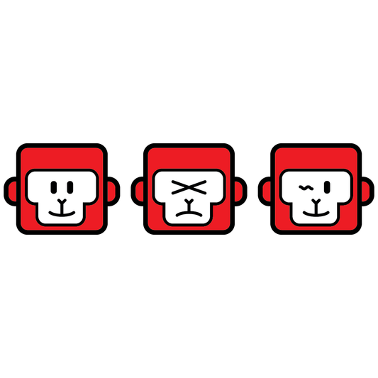 Three Facial Expression Monkey 11oz Mug
