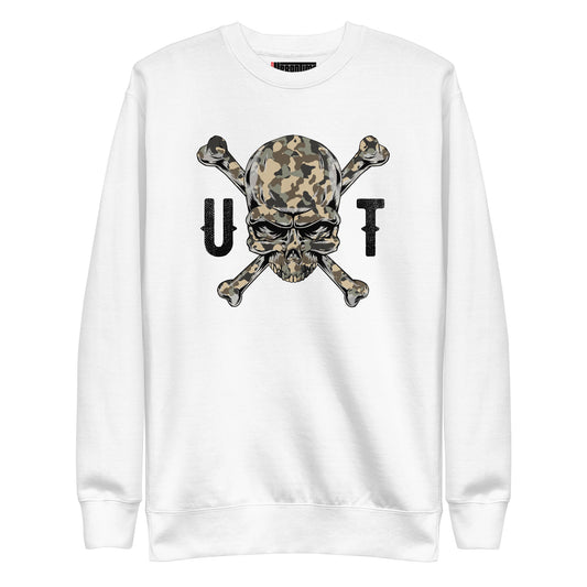 Camouflage Cross Bone Skull Urban Time Unisex Premium Sweatshirt