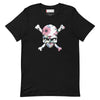 Skull with Floral Skin Unisex t-shirt