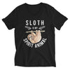 Sloth is My Spirit Animal Unisex Short Sleeve V-Neck T-Shirt