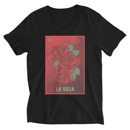 La Rosa Unisex Short Sleeve V-Neck T-Shirt